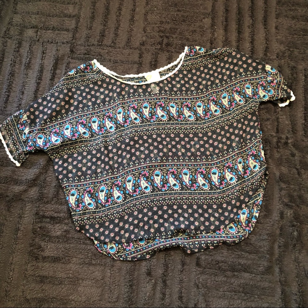 Loose fitting boho blouse, Small